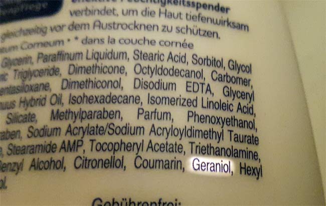 Geraniol als Duftstoff