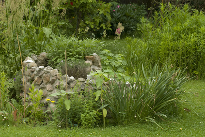 Kräuterschnecke für den Garten